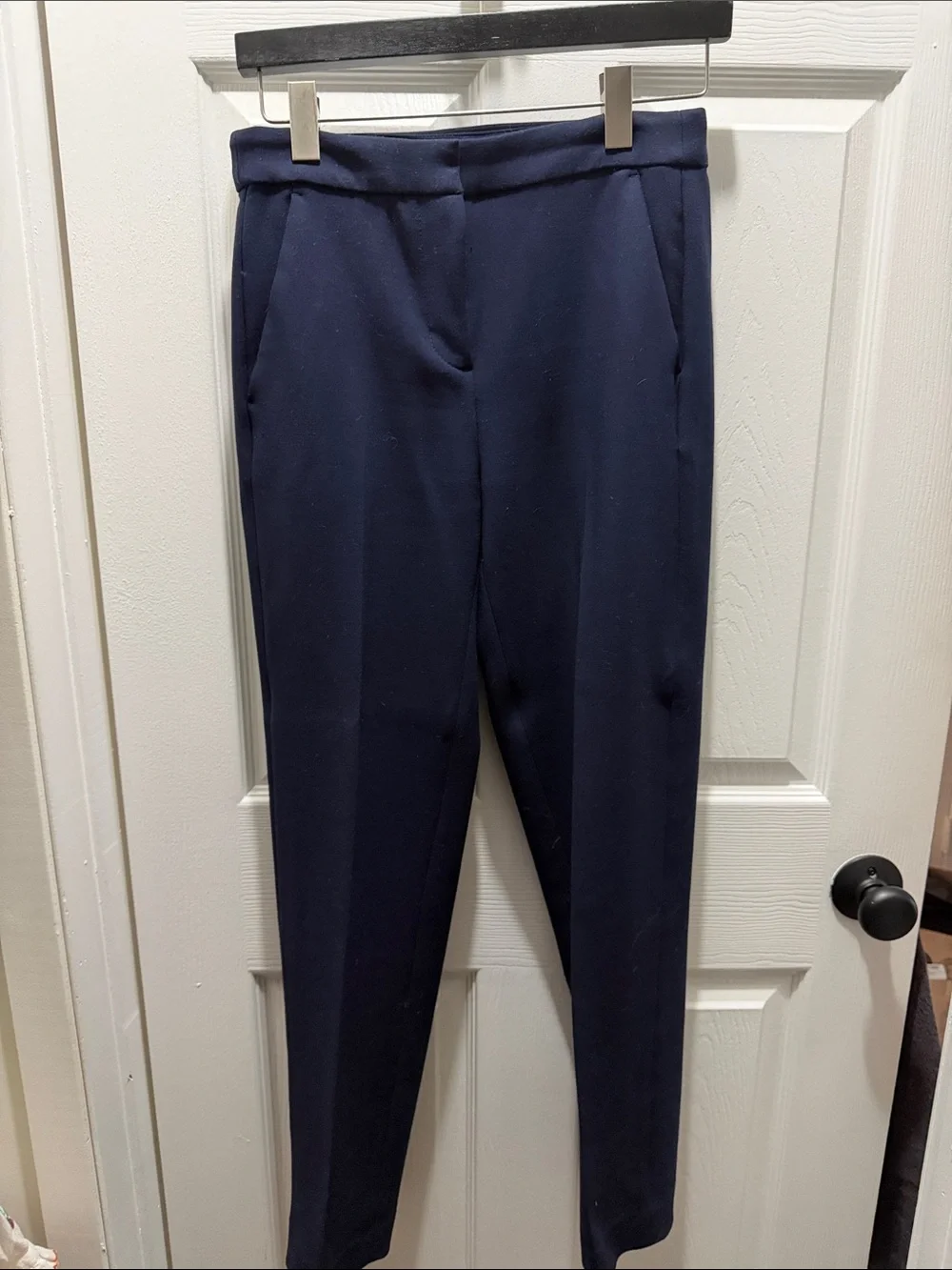 J. Crew Navy “Kate” Tailored Straight Trousers